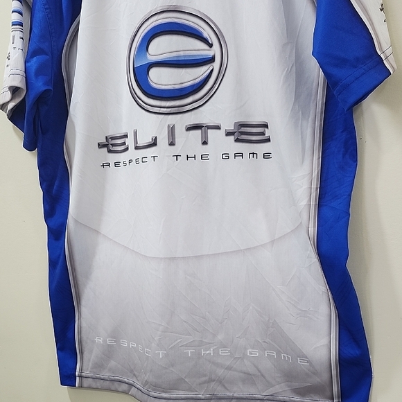 Elite Blue and White Men's Performance Jersey - Picture 9 of 10